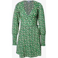 Topshop FLORAL MINI WRAP Sukienka letnia green TP721C18X