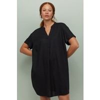 H&M Sukienka z dekoltem w serek 0816166001 Czarny