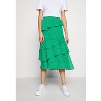 Whistles SKETCHED FLORAL TIERED SKIRT Spódnica trapezowa green WH021B01C