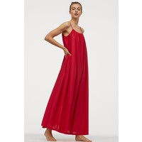 H&M Bawełniana sukienka 0841316002 Czerwony