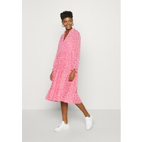 Tommy Jeans FLORAL MIDI SHIRT DRESS Sukienka letnia floral/glamour pink TOB21C03S