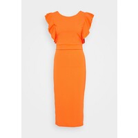 WAL G. ROUND NECK MIDI DRESS Sukienka koktajlowa orange WG021C0IE
