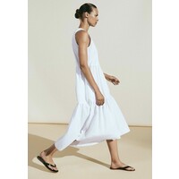 Massimo Dutti MIT RAFFUNG Sukienka letnia white M3I21C0A5