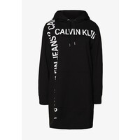 Calvin Klein Jeans GRID LOGO HOODED DRESS Sukienka letnia black C1821C05J