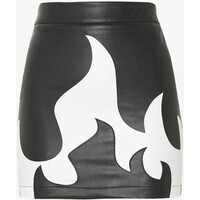Missguided Petite RAVE AND MISSBEHAVE FAUX FLAME SKIRT Spódnica mini black M0V21B038