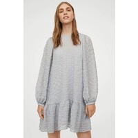 H&M Trapezowa sukienka 0913088001 Jasny szaroniebieski
