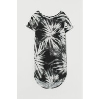 H&M Krótka sukienka typu T-shirt 0843687002 Czarny/Batik