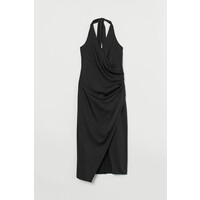 H&M Sukienka z mocowaniem na karku 0810675001 Czarny