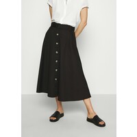 Who What Wear THE BELTED CIRCLE SKIRT Spódnica trapezowa black WHF21B000