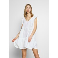 Superdry TINSLEY TIERED DRESS Sukienka letnia chalk white SU221C0H9