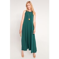 Quiosque Zielona luźna sukienka maxi 4IL002773