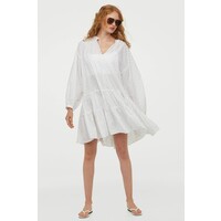 H&M Bawełniana sukienka plażowa 0854784001 Biały