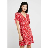 Vero Moda VMLOTUS SHORT DRESS Sukienka koszulowa fiery red VE121C1OI