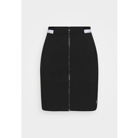 Calvin Klein Jeans ZIP MONOCHROME MILANO SKIRT Spódnica ołówkowa black C1821B03I