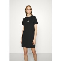 Calvin Klein Jeans CENTER MONOGRAM DRESS Sukienka z dżerseju black C1821C05O