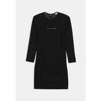Calvin Klein Jeans DOUBLE LAYER DRESS Sukienka letnia black C1821C06F