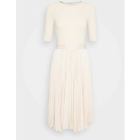 Calvin Klein PLEATED SKIRT MIDI DRESS Sukienka letnia white smoke 6CA21C024