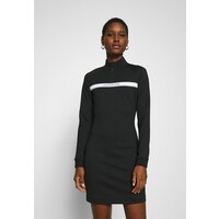 Calvin Klein Jeans MILANO MOCK NECK ZIP LOGO DRESS Sukienka etui black C1821C05M