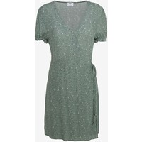 Cotton On AMY WRAP MINI DRESS Sukienka letnia chinois green C1Q21C00W
