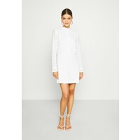 NA-KD DOBBY MINI DRESS Sukienka koszulowa white NAA21C0AB