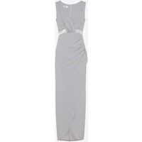 WAL G. WRAP DRESS Suknia balowa pearl grey WG021C0HD