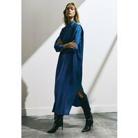 Massimo Dutti Sukienka koszulowa dark blue M3I21C0AY