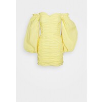 Glamorous RUCHED DRESS WITH VOLUME SLEEVE Sukienka letnia yellow GL921C0MV
