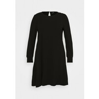Vero Moda Curve VMJASMINE BUTTON DRESS Sukienka z dżerseju black VEE21C04E