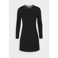 Calvin Klein Jeans LOGO TRIM MILANO DRESS Sukienka z dżerseju black C1821C06J