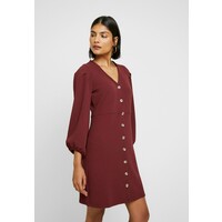 Madewell TEXTURE THREAD BUTTON FRONT MINI DRESS Sukienka z dżerseju dusty burgundy M3J21C01S