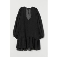 H&M Trapezowa sukienka 0913088002 Czarny