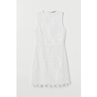 H&M Koronkowa sukienka 0712915006 Biały