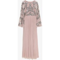 Maya Deluxe CAPE SLEEVE MAXI DRESS WITH FLORAL EMBELLISHMENT Suknia balowa frosted pink M2Z21C06G