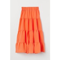 H&M Długa szeroka spódnica 0881369007 Pomarańczowy