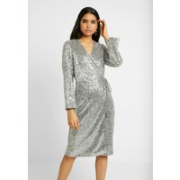 Monki SANDRA DRESS Sukienka koktajlowa silver MOQ21C06F