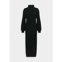 Missguided Tall FLUFFY SLOUCHY SIDE SPLIT JUMPER DRESS Długa sukienka black MIG21C0AY