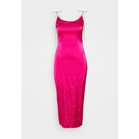 Missguided Tall DIAMANTE TIE STRAP MIDI DRESS Sukienka koktajlowa hot pink MIG21C09S