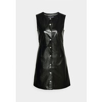 Calvin Klein Jeans HIGH SHINE SHIFT DRESS Sukienka letnia black C1821C07O