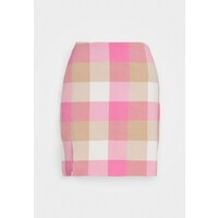 Monki ELIN SKIRT Spódnica mini pink/beige MOQ21A048
