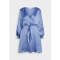 NU-IN FRONT KNOT FLOWY MINI DRESS Sukienka letnia blue NUF21C00I