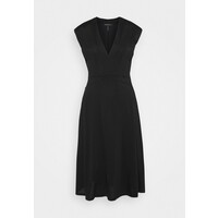BCBGMAXAZRIA V NECK DRESS Sukienka z dżerseju black MX121C07G