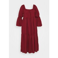 Missguided Plus DOGTOOTH SMOCK DRESS Sukienka letnia red M0U21C0F2