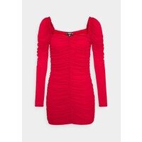 Missguided Petite RUCHED MINI DRESS Sukienka etui red M0V21C0CR