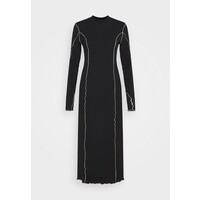Weekday EMMY BABYLOCK DRESS Sukienka z dżerseju black/white WEB21C05H