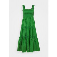 Tory Burch SMOCKED RUFFLE DRESS Sukienka letnia resort green T0721C006