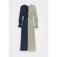 Diane von Furstenberg MICHELLE Długa sukienka ivory/navy DF221C07W