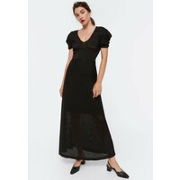 Uterqüe MIT LOCHMUSTER Sukienka letnia black UT421C03X
