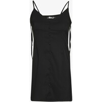 Missguided Petite BUTTON THRU TIE STRAP CAMI DRESS Sukienka letnia black M0V21C0AJ
