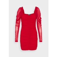Missguided Petite RUCHED MINI DRESS Sukienka etui red M0V21C0FD