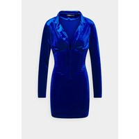 Missguided CORSET DETAIL BLAZER DRESS Sukienka etui blue M0Q21C1S9